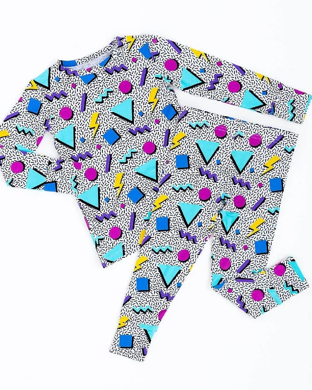 Fresh Prints of Bel-Air Two-Piece Pajama Set - Long Sleeves