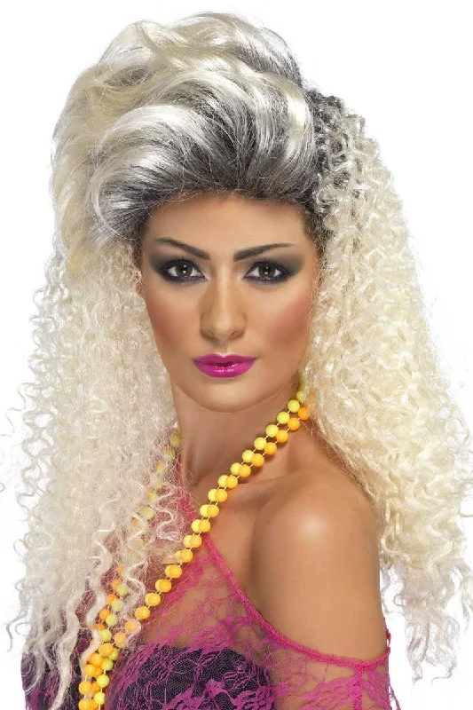 1980s Bottle Blonde Womens Costume Wig