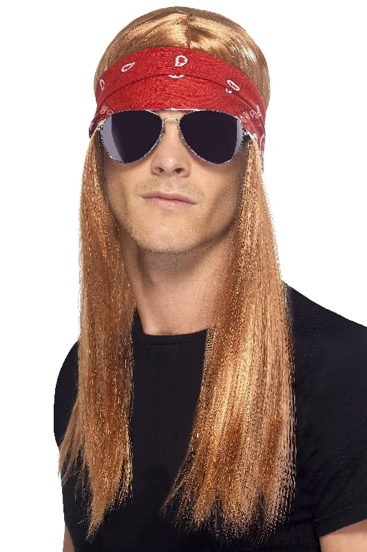 1990s Rocker Mens Axl Rose Wig Kit