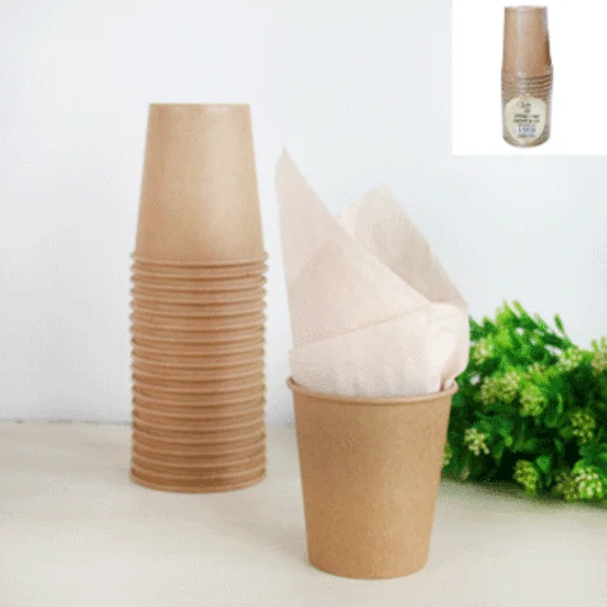 20pk Brown Eco Paper Cups