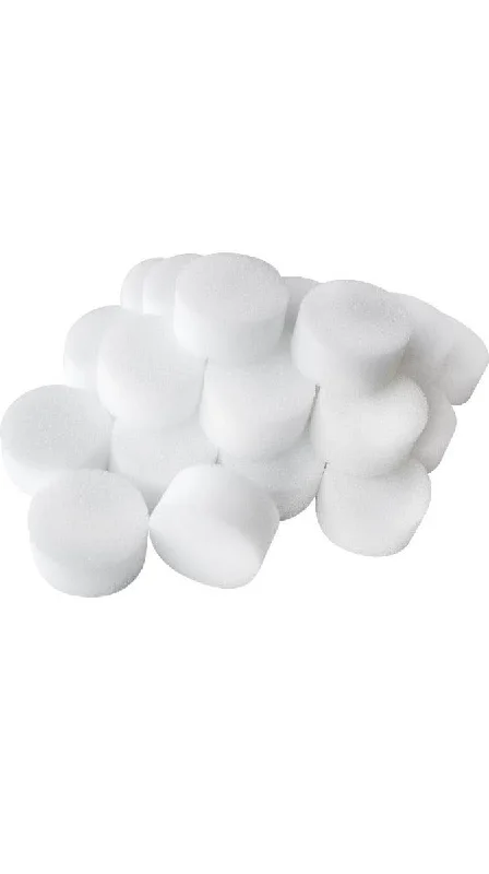 3 Pack Of Basic White Foam Makeup Sponges