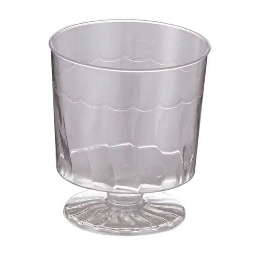 30pk Clear Plastic Wine Tasting Glasses 45ml