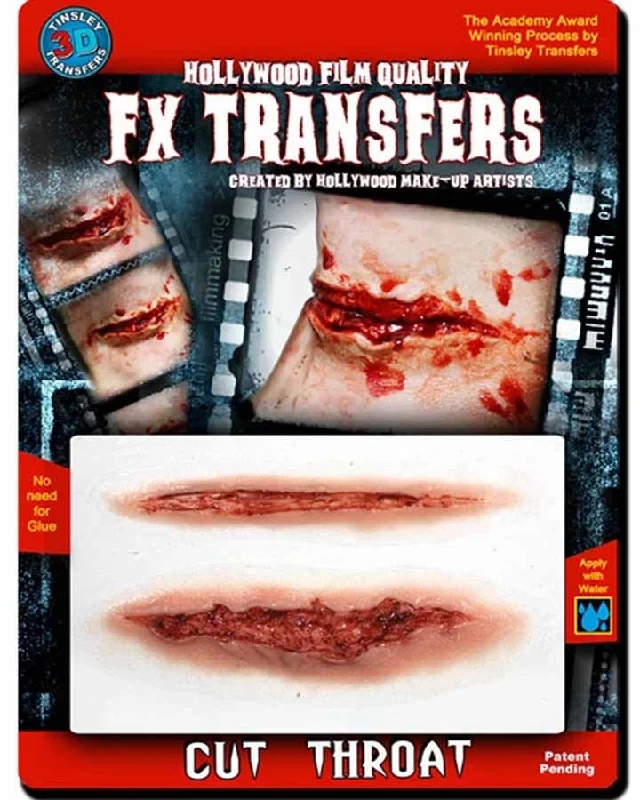 Halloween 3D FX Transfer Cut Throat