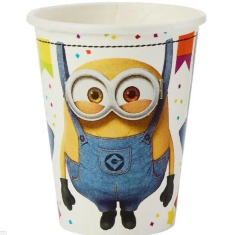 8pk Despicable Me Minion Paper Cups