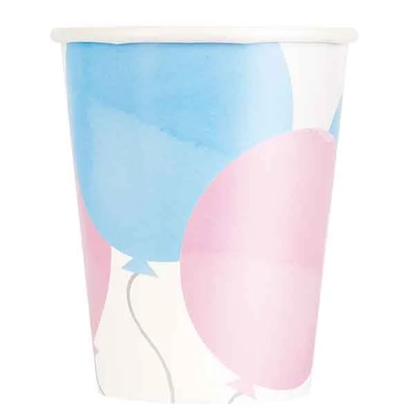 8pk Gender Reveal Paper Cups