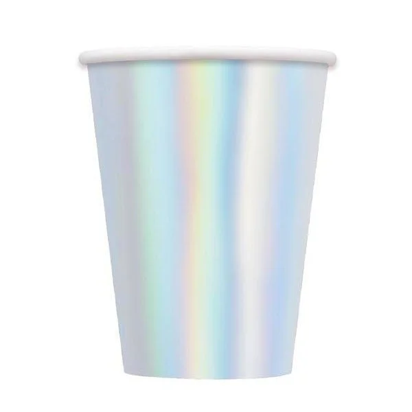 8pk Metallic Iridescent Paper Cups