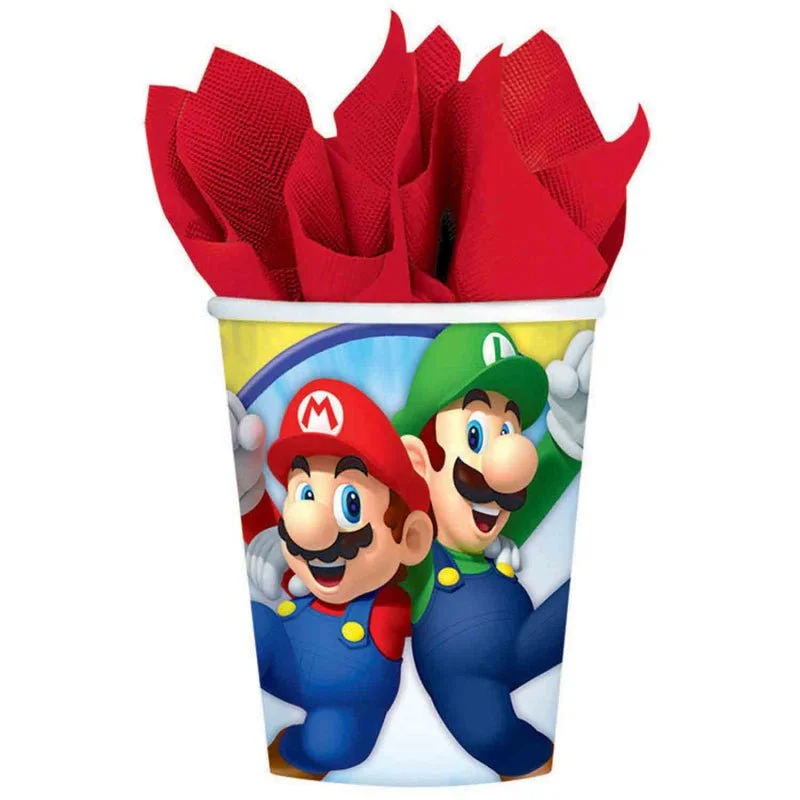 8pk Super Mario Brothers Paper Cups