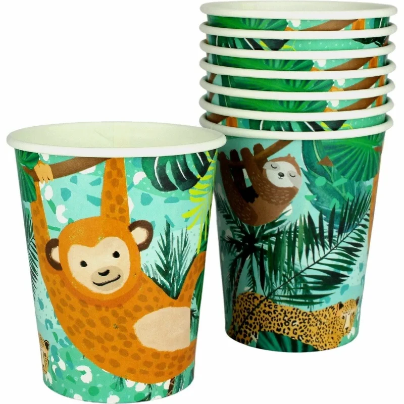 8pk Wild Jungle Safari Paper Cups