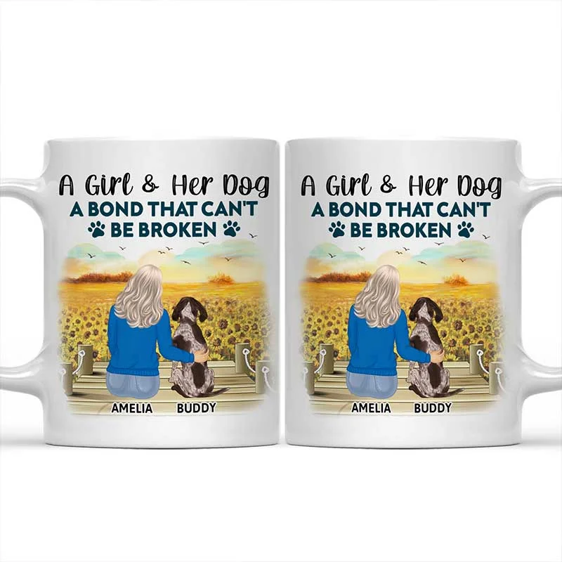 A Bond That Can't Be Broken - Gift For Dog Lovers, Dog Mom - Personalized Mug