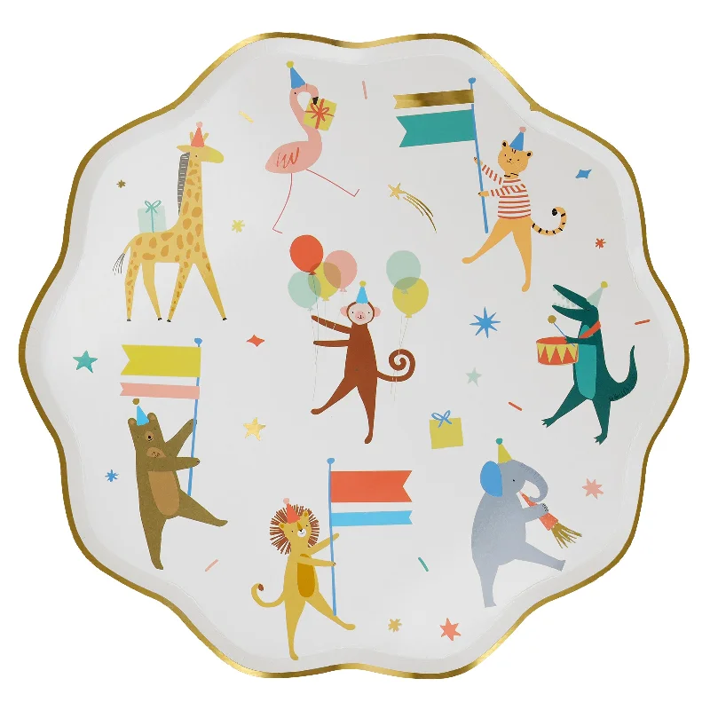 Animal Parade Dinner Plates, Pack of 8