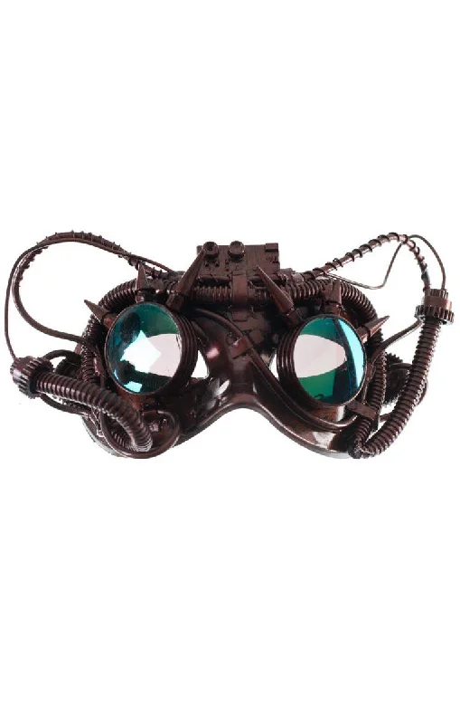 Antique Steampunk Copper Goggles Masquerade Mask