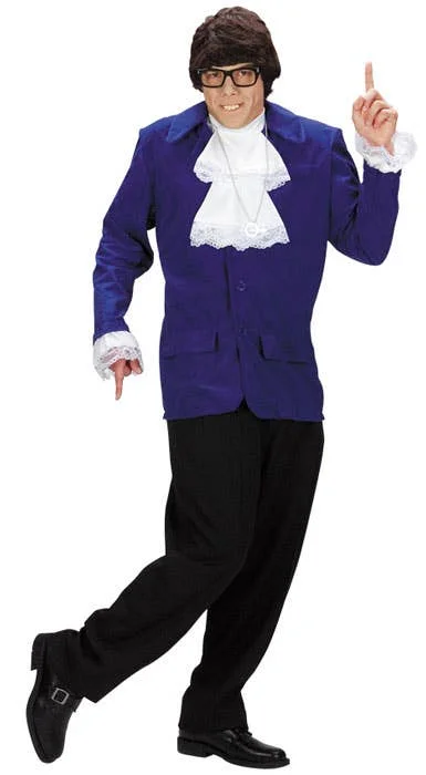 Austin Powers Deluxe Mens Licensed Spy Costume