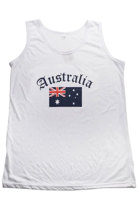 Australia Day Mens Aussie Flag Singlet