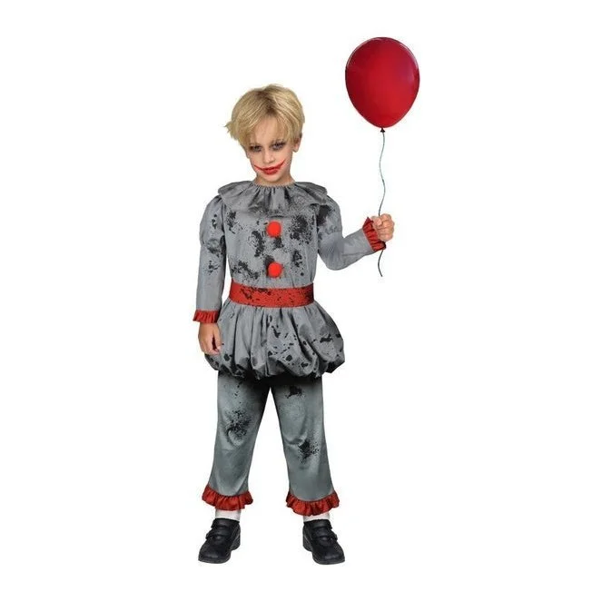 Bad Clown Boys Costume