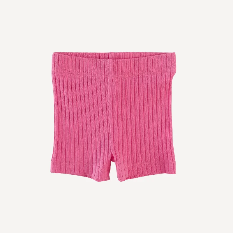 bike short | hibiscus flower | organic cotton wide rib