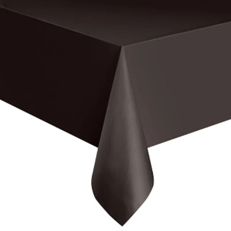 Black Plastic Tablecloth - 2.8m