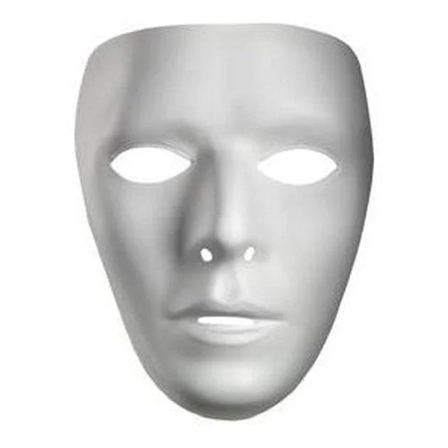 Blank Male Adult Mask