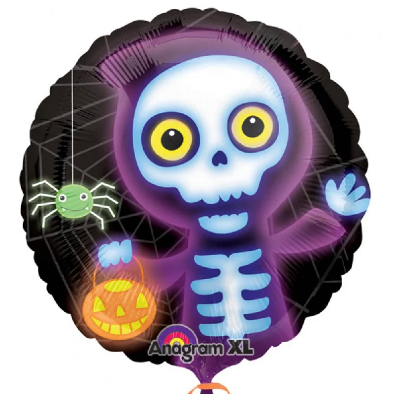 Boo Crew Skeleton Foil Balloon 18in