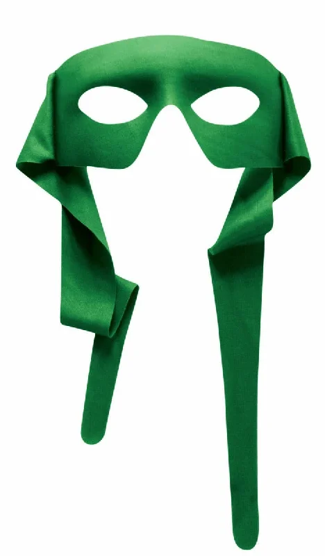 Bright Green Superhero Costume Face Mask