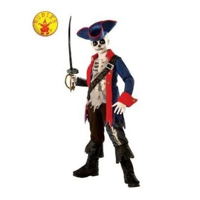 Captain Bones Pirate Costume Size L