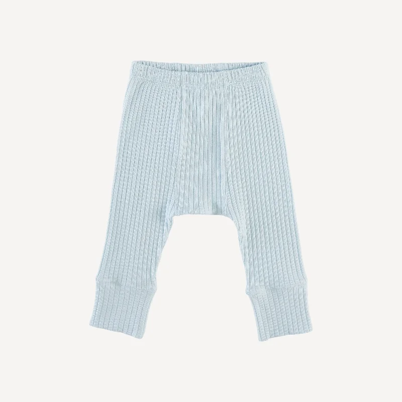 classic panda pant | illusion blue | organic cotton wide rib