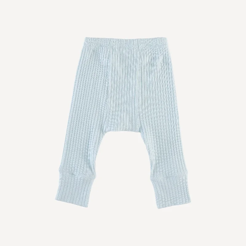 classic panda pant | illusion blue | organic cotton wide rib