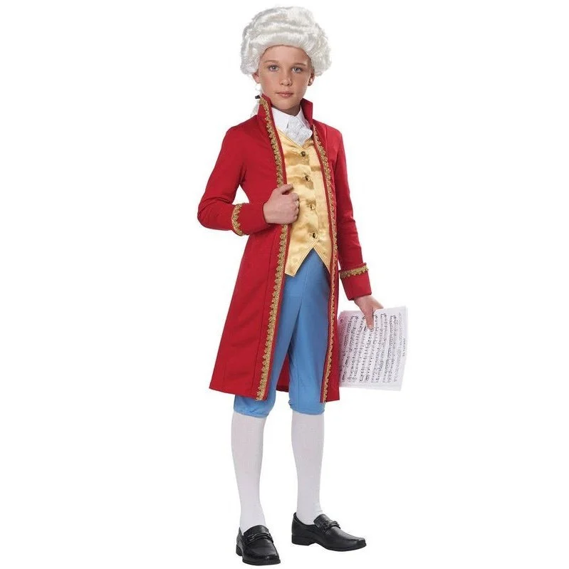 Classical Composer Kid's Amadeus Mozart Costume