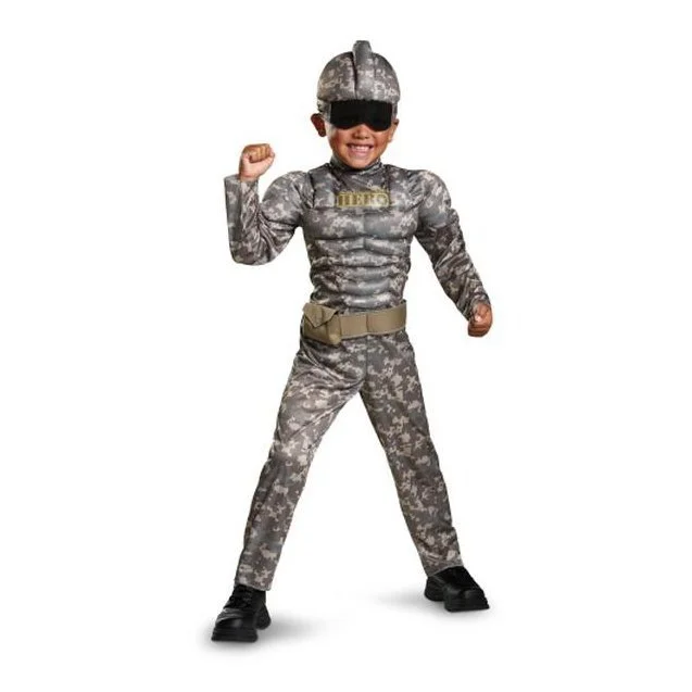 Combat Warrior Toddler Muscle Costume