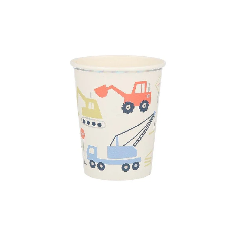 Construction Cups, Pack of 8