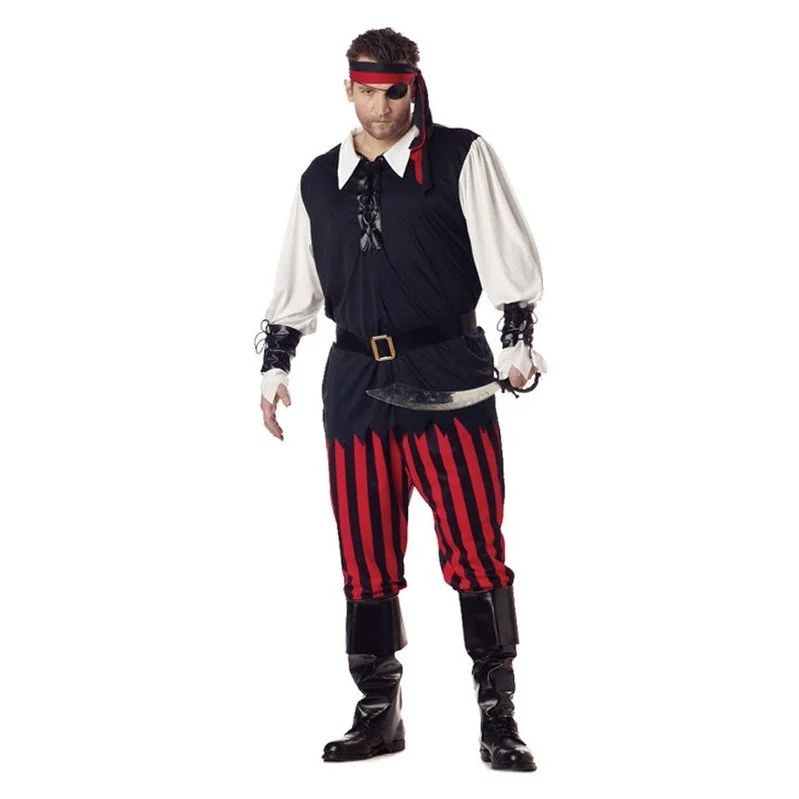 Cutthroat Pirate Mens Plus Size Costume