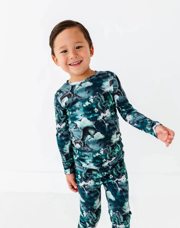 Dem Dragons Two-Piece Pajama Set