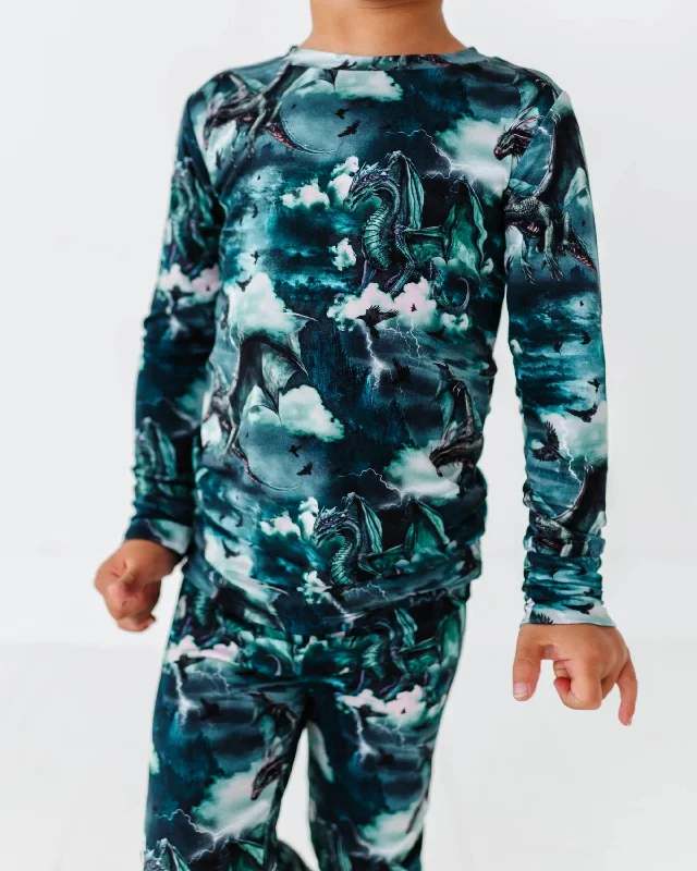 Dem Dragons Two-Piece Pajama Set