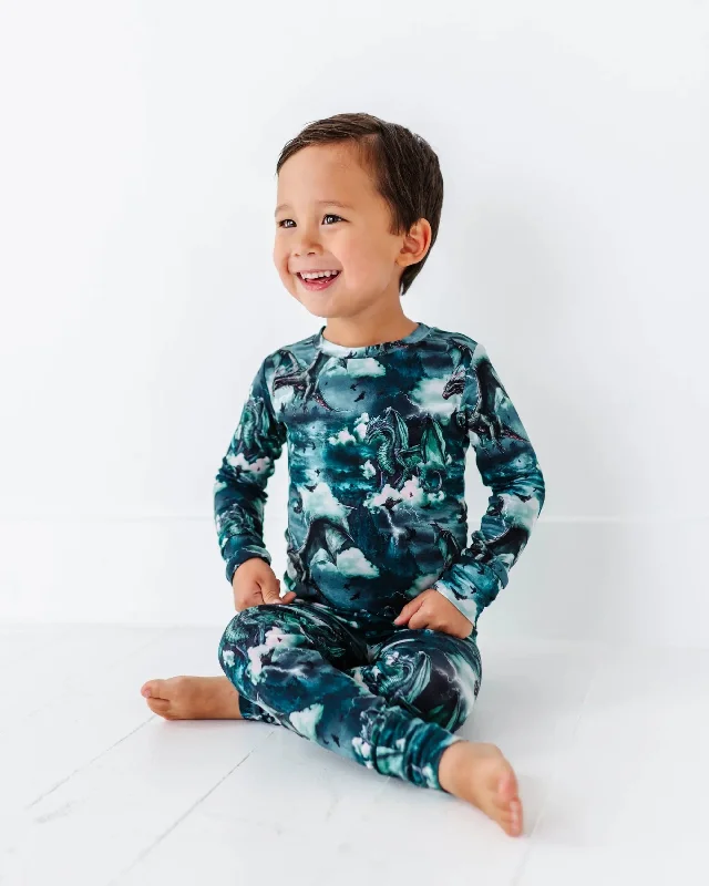 Dem Dragons Two-Piece Pajama Set