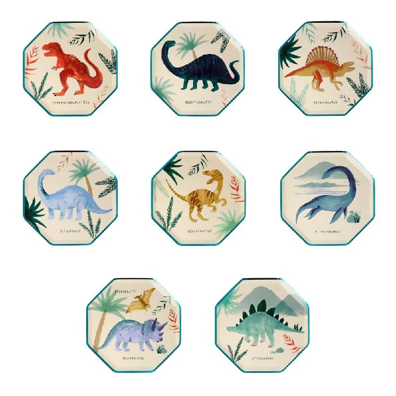 Dinosaur Kingdom Side Plates, Pack of 8