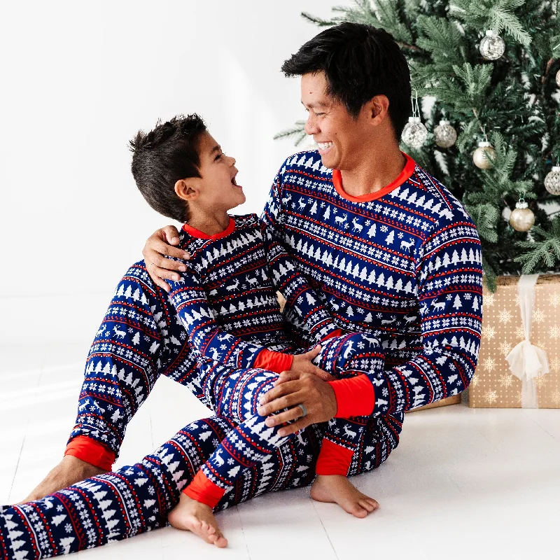 Deer Santa Two-Piece Pajama Set - FINAL SALE