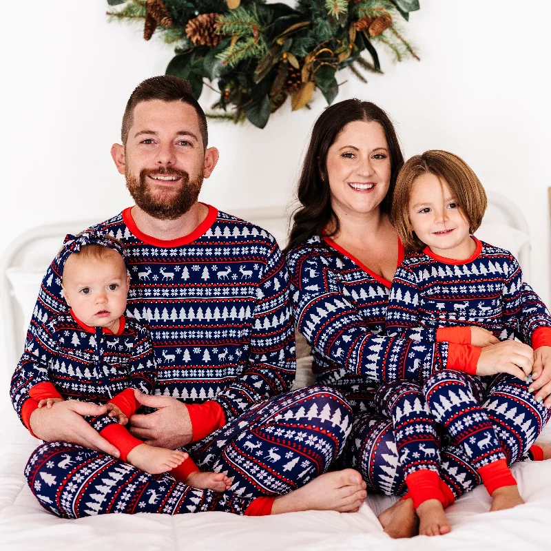 Deer Santa Two-Piece Pajama Set - FINAL SALE