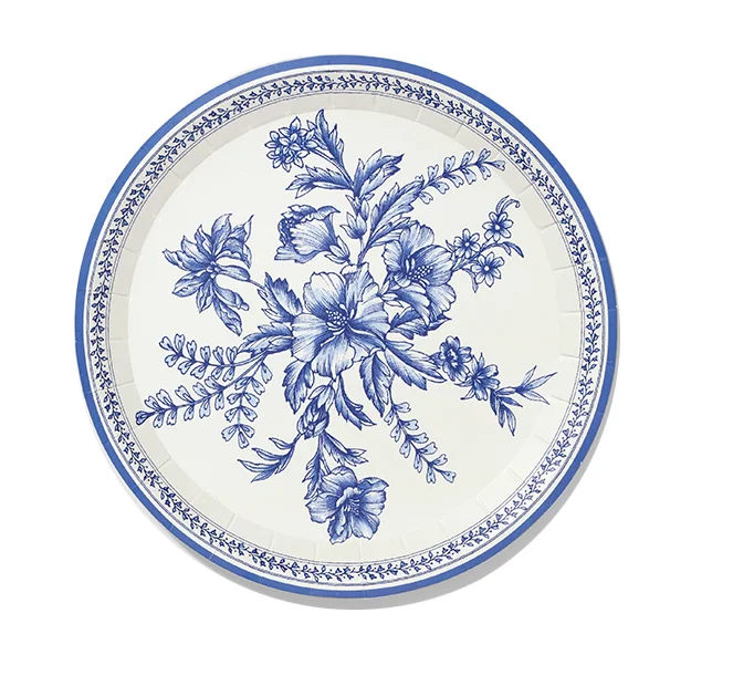 French Toile Small Plates, 10 per pack