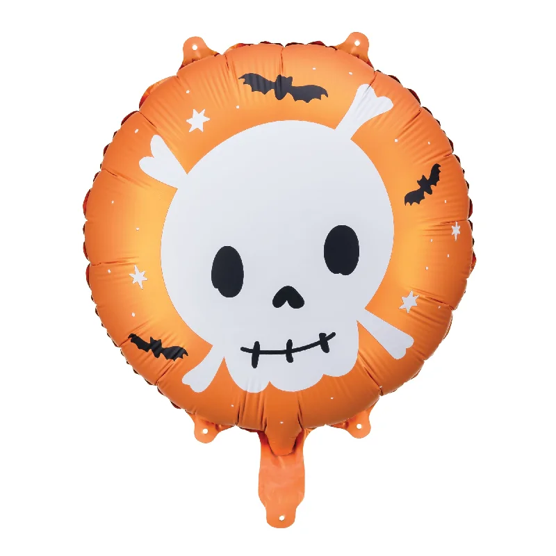 Friendly Halloween Skull Round Foil Balloon 14