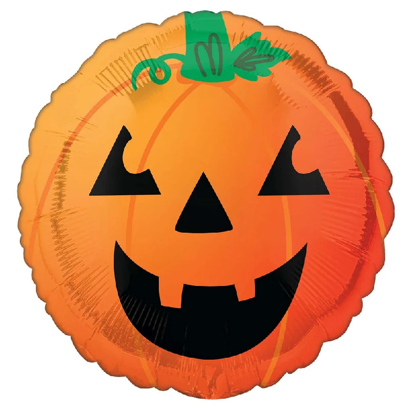 Fun and Spooky Pumpkin Standard Foil Balloon - 18