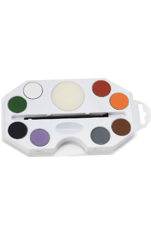 Aqua Based 8 Colour Halloween Face Paint Palette