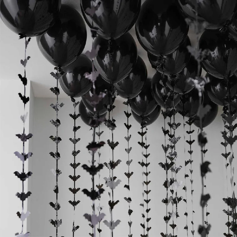 Halloween Balloon Ceiling Kit with Bat Balloon Tails