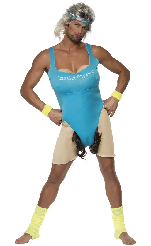 Hilarious Let's Get Physical Mens Novelty Work Out Costume