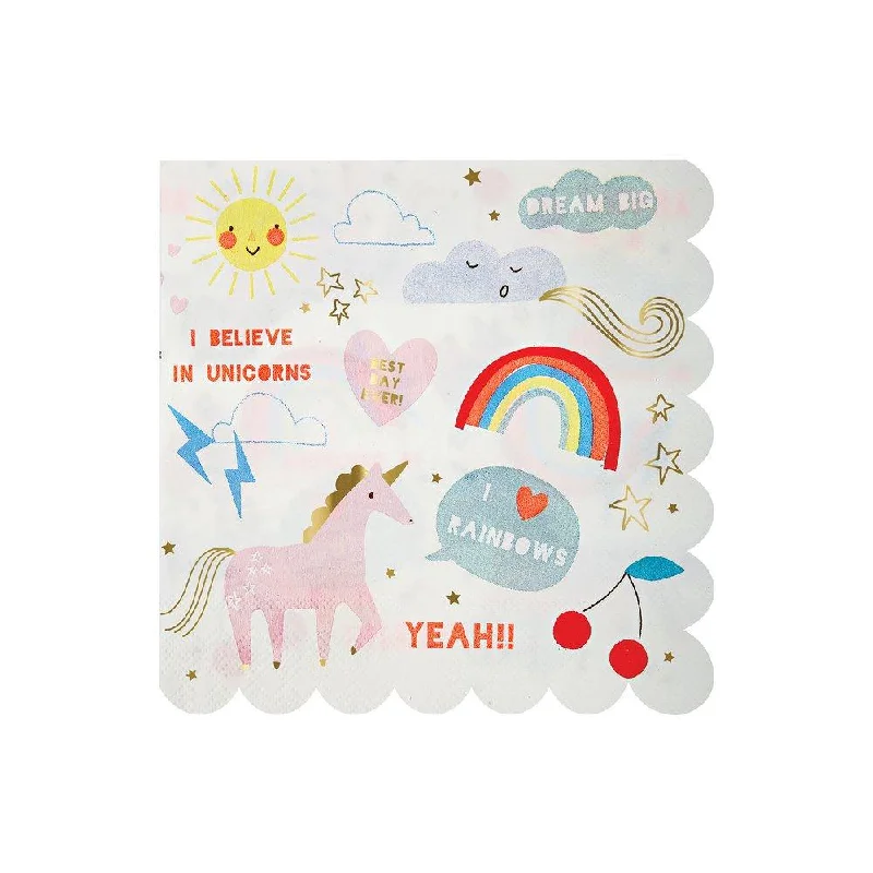 I Believe In Unicorns Large Napkins