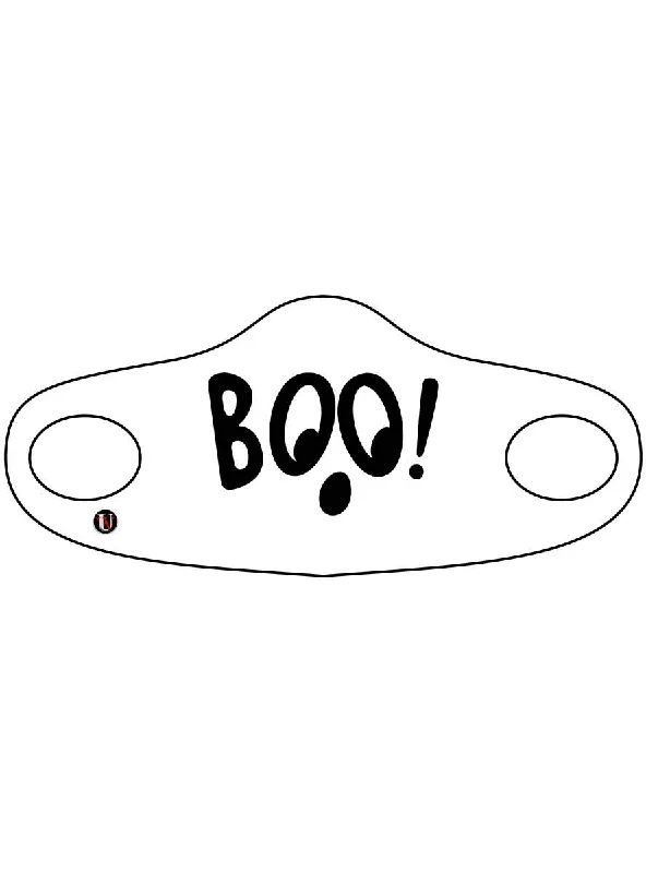 BOO Ghost Kids Halloween Face Mask