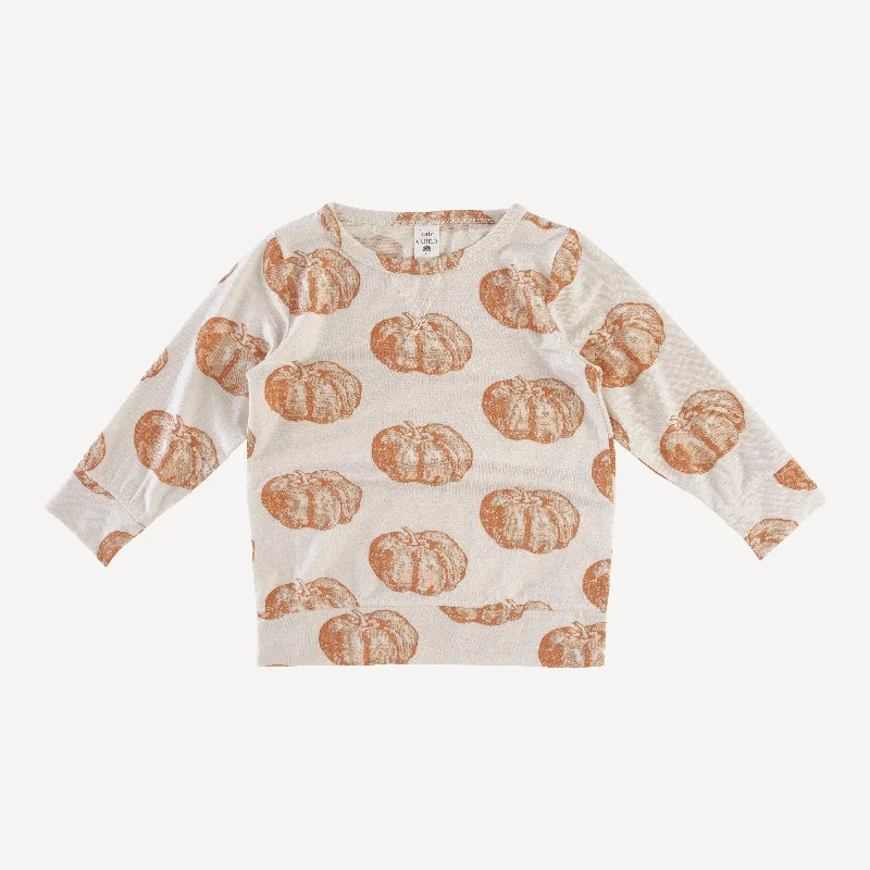 long sleeve essential crew neck tee | harvest pumpkin | lenzing modal