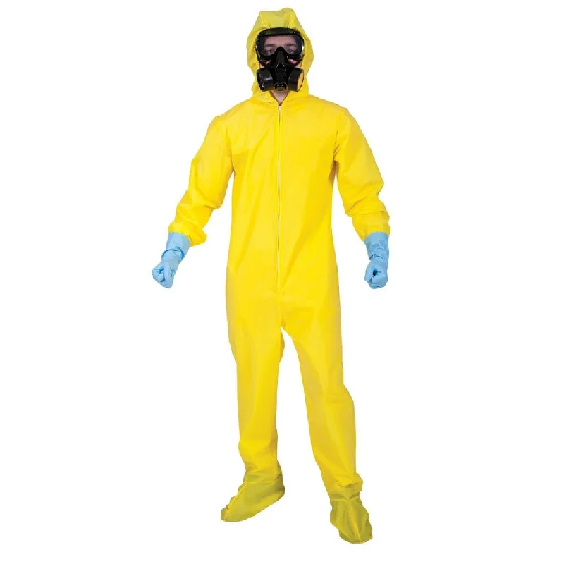 Mens Bad Chemist Bio Hazard Hazmat Suit Halloween Costume