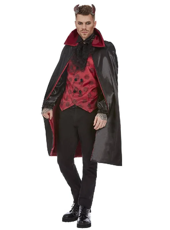 Deluxe Red and Black Devil Mens Halloween Costume