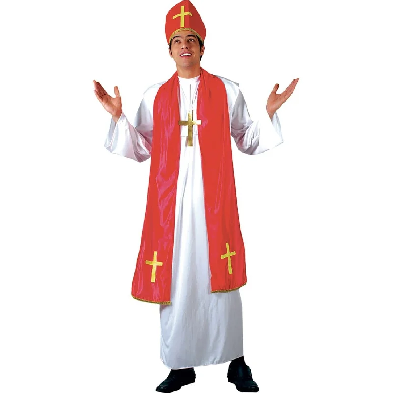 Mens Pope Holy Cardinal Fancy Dress Halloween Costume