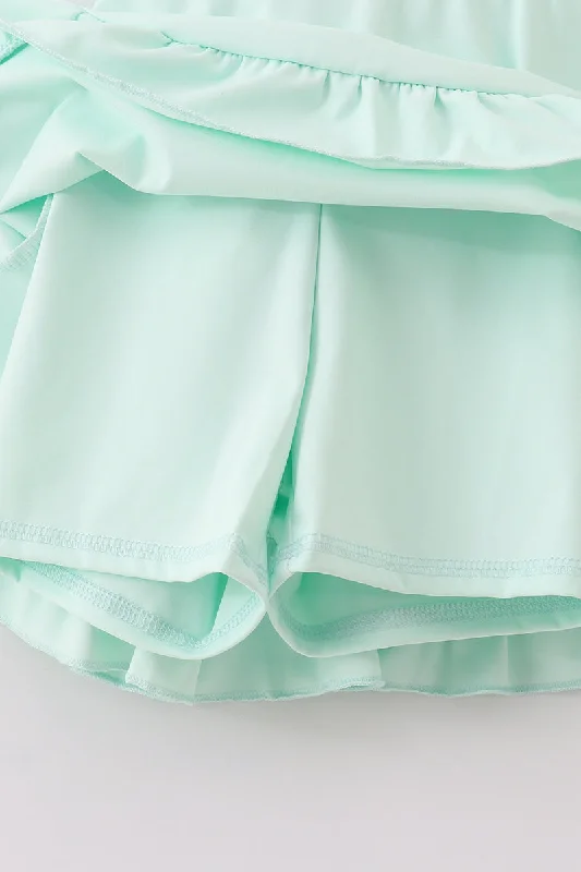 Mint active sporty ruffle tennis dress