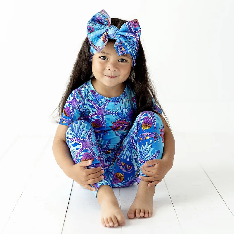 Mixed Emoceans Two-Piece Pajama Set